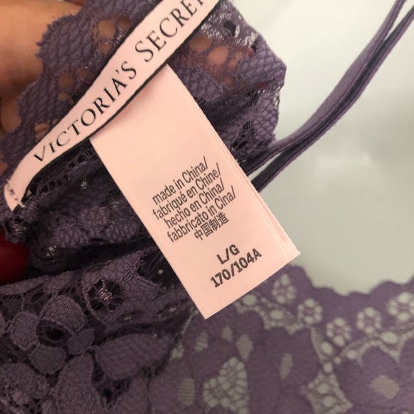 VICTORIA SECRET LACE PURPLE TEDDY.SIZE LARGE - Picture 9 of 9